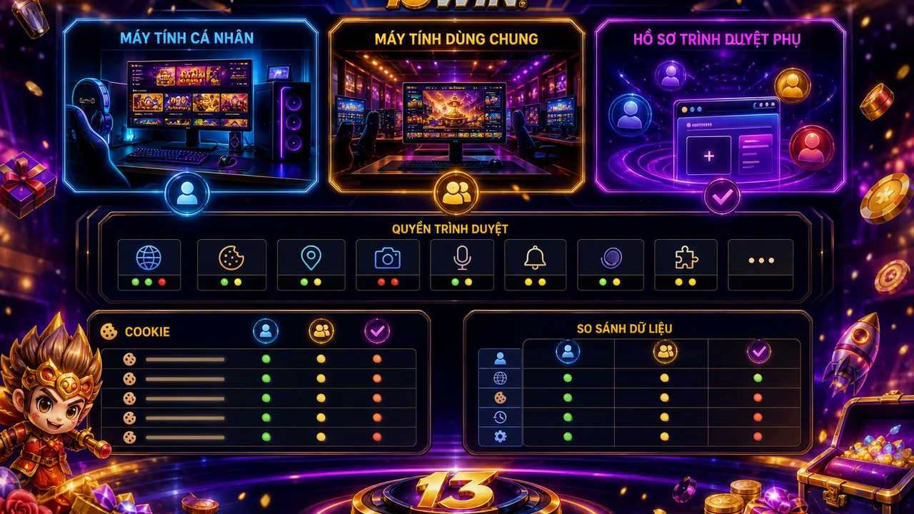 Thiết bị nào phù hợp để chơi và xem thống kê? Cách kiểm tra quyền riêng tư khi truy cập 13win